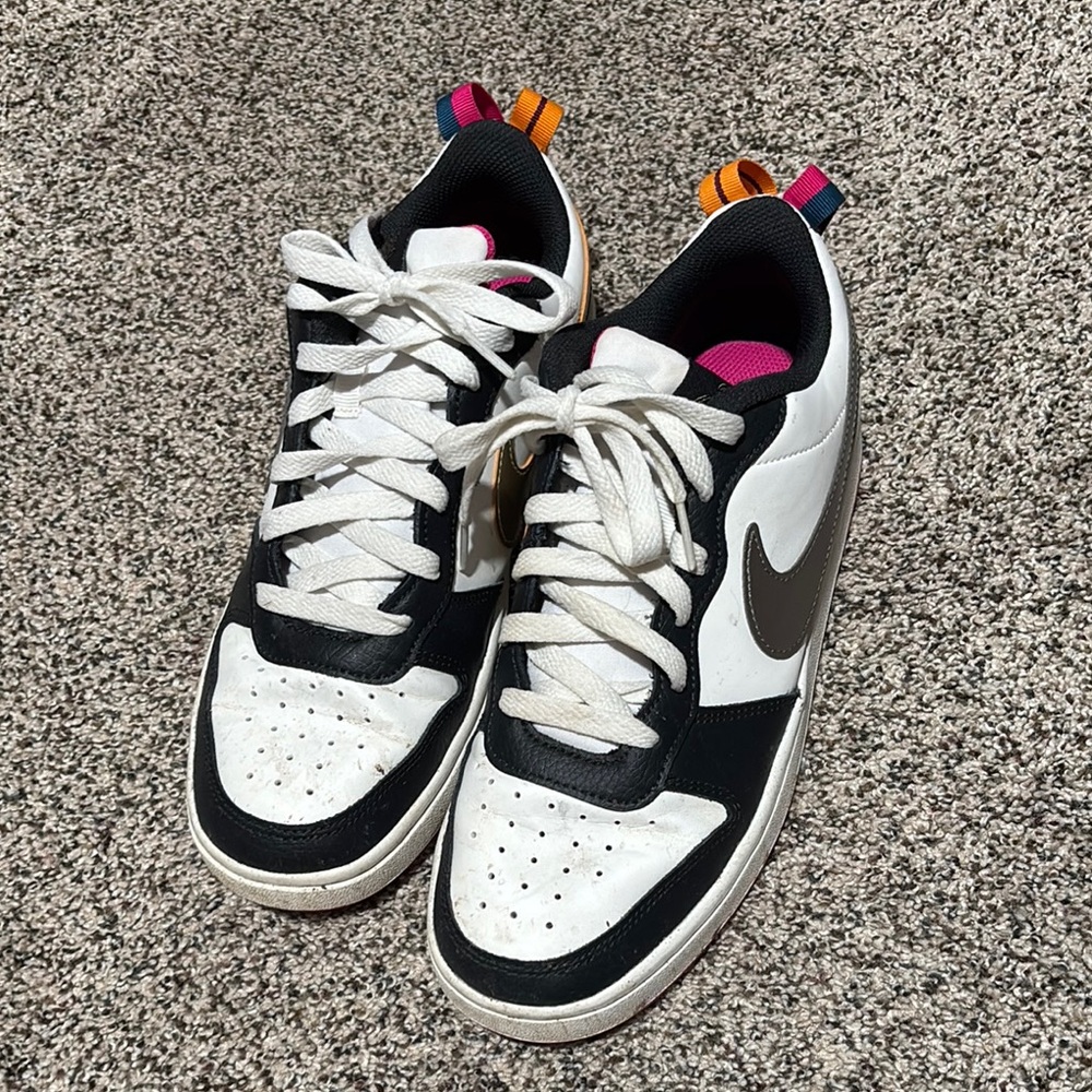 Nike Dunks Black and White Low-Top Sneakers